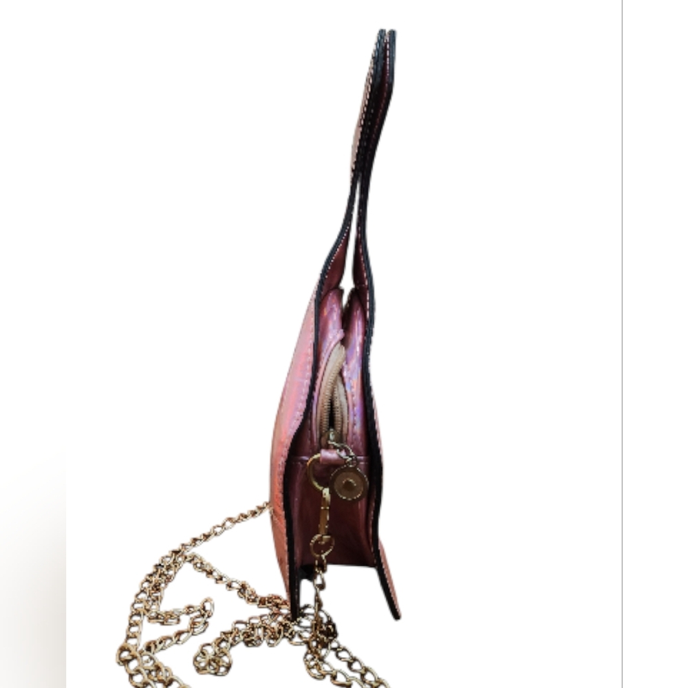 Novelty Pink Money Bag Crossbody Bag with Chain Strap - Picture 5 of 7